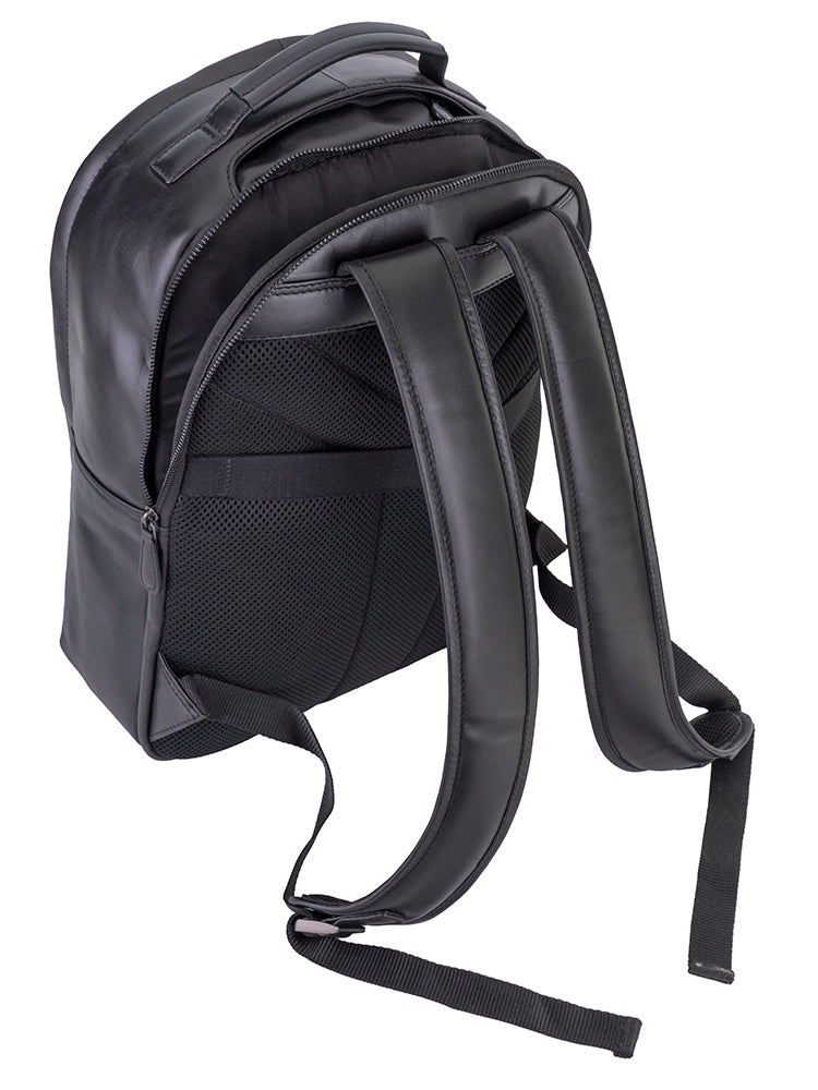Cellini Leather Backpack In Black