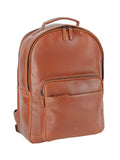 Cellini Leather Backpack In Tan