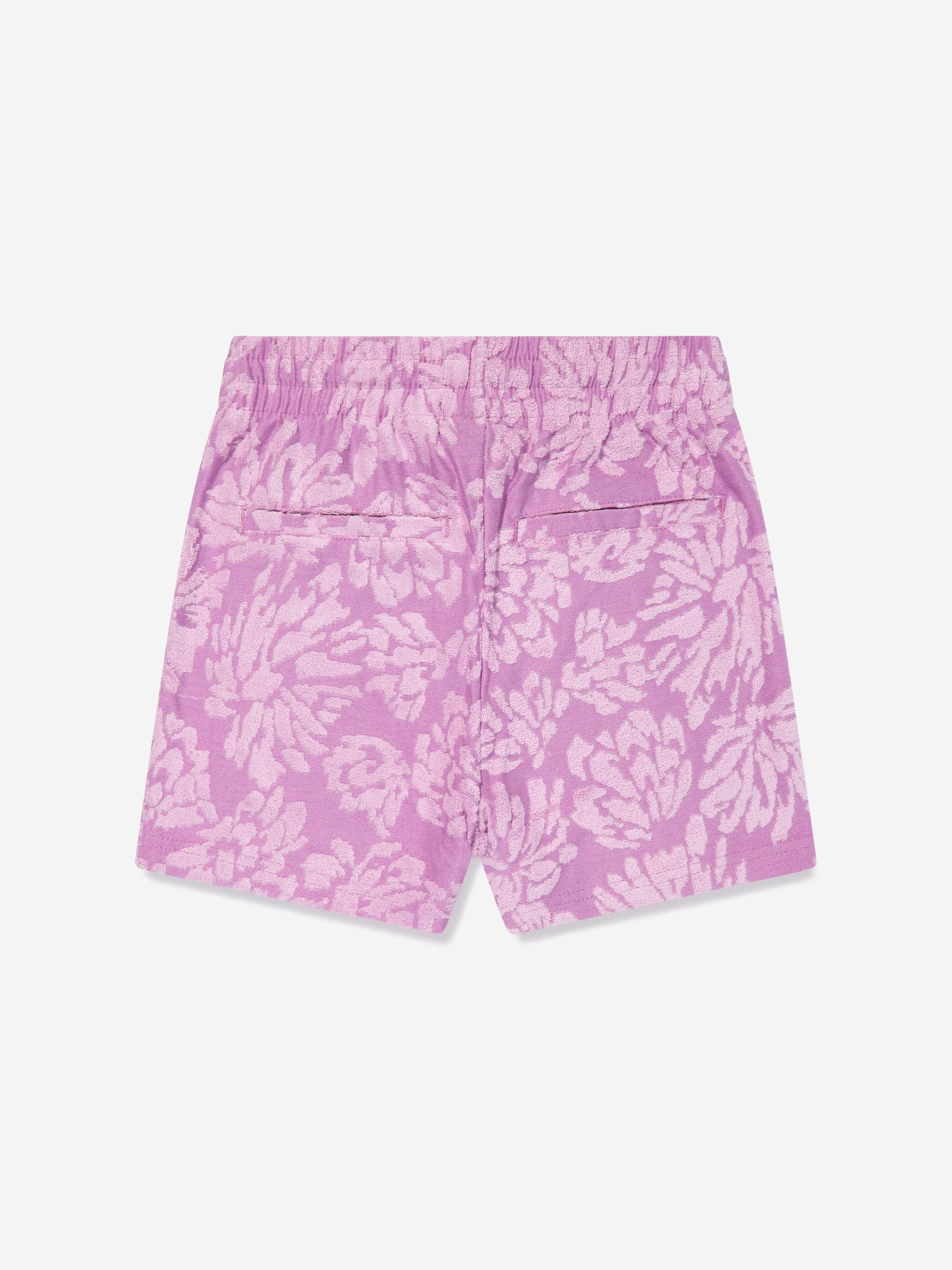 Converse Girls Floral Jacquard Shorts In Grape
