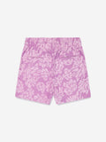 Converse Girls Floral Jacquard Shorts In Grape