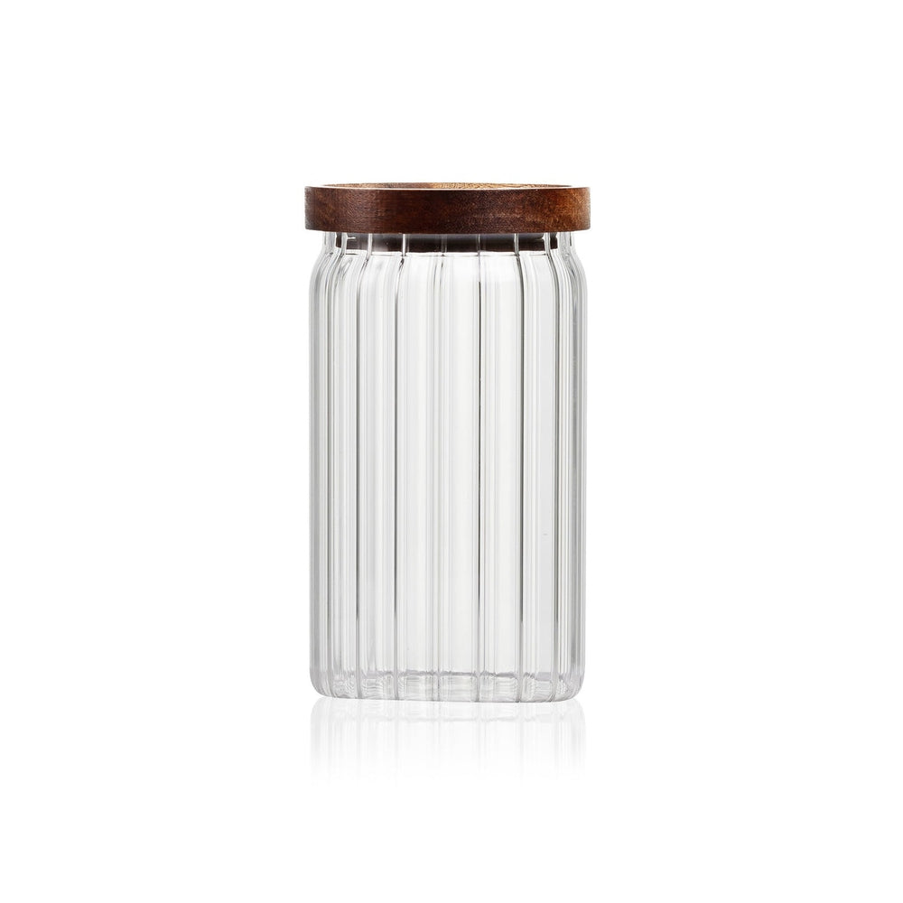 Consol Round Ribbed Canister