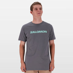 Salomon Mens Core Logo Ss Tee Castle Rock