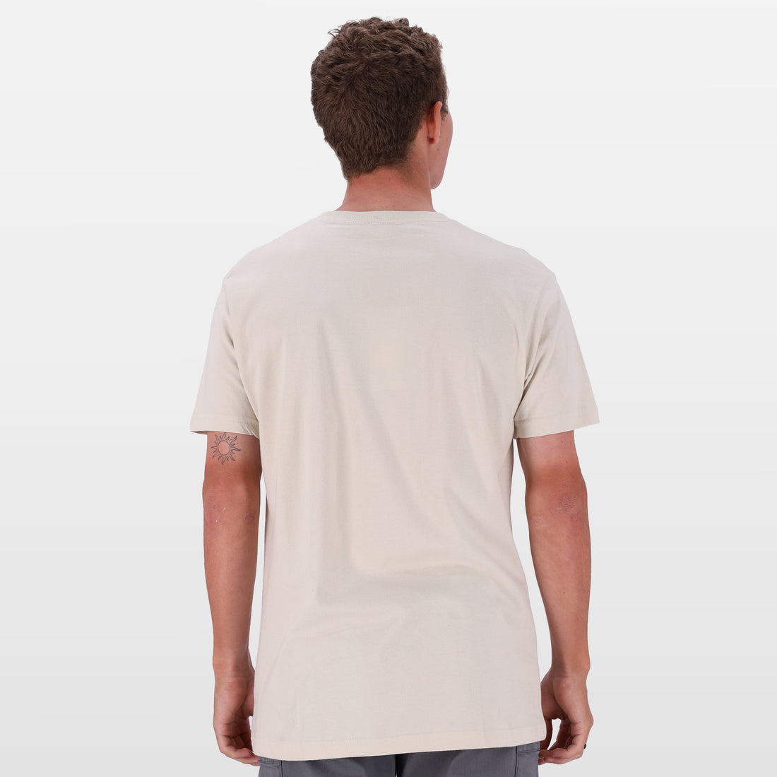 Salomon Mens Core Logo Short Sleeves T-Shirts In Pumice Stone