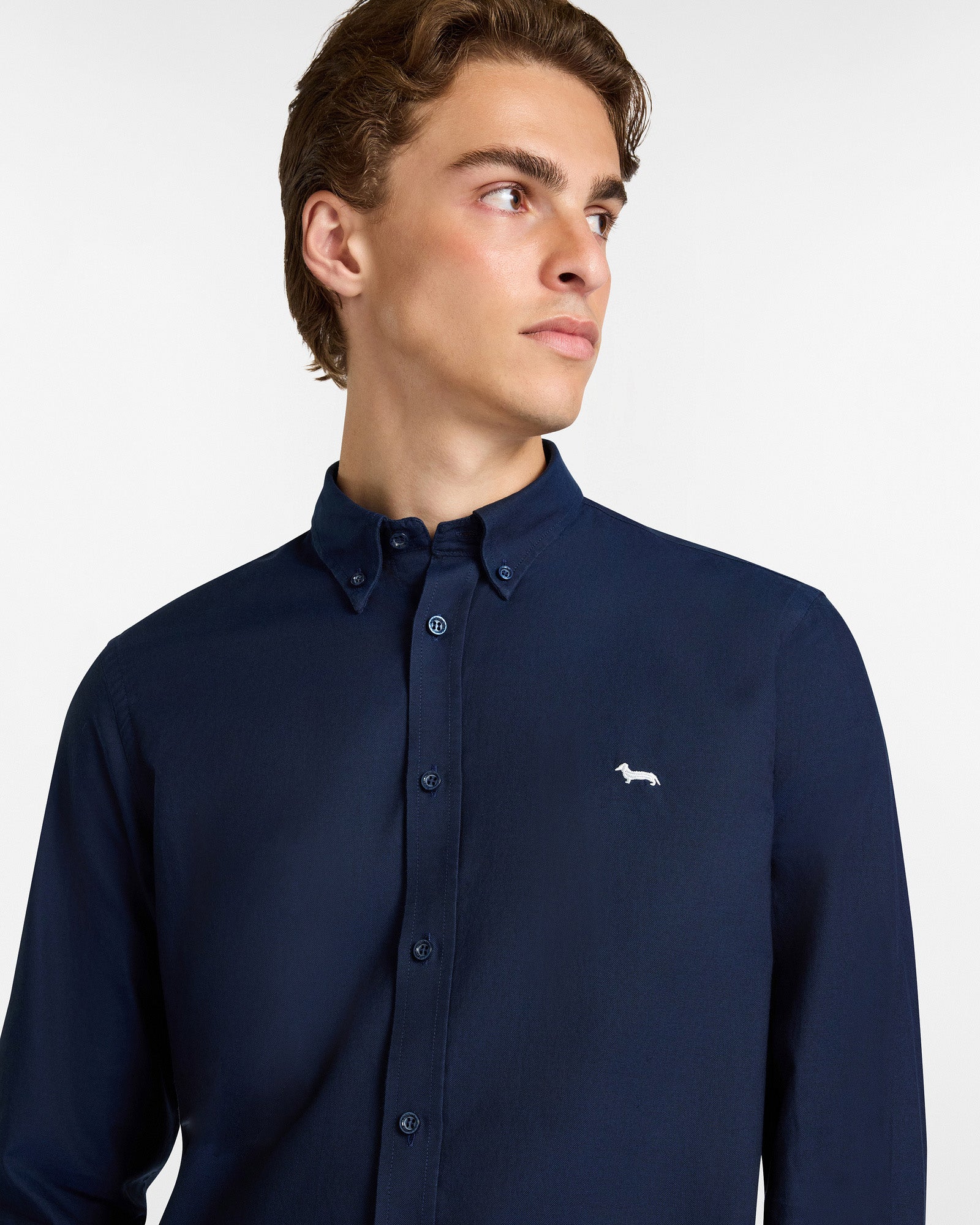 Harmont & Blaine Plaine Essential Shirt In Navy