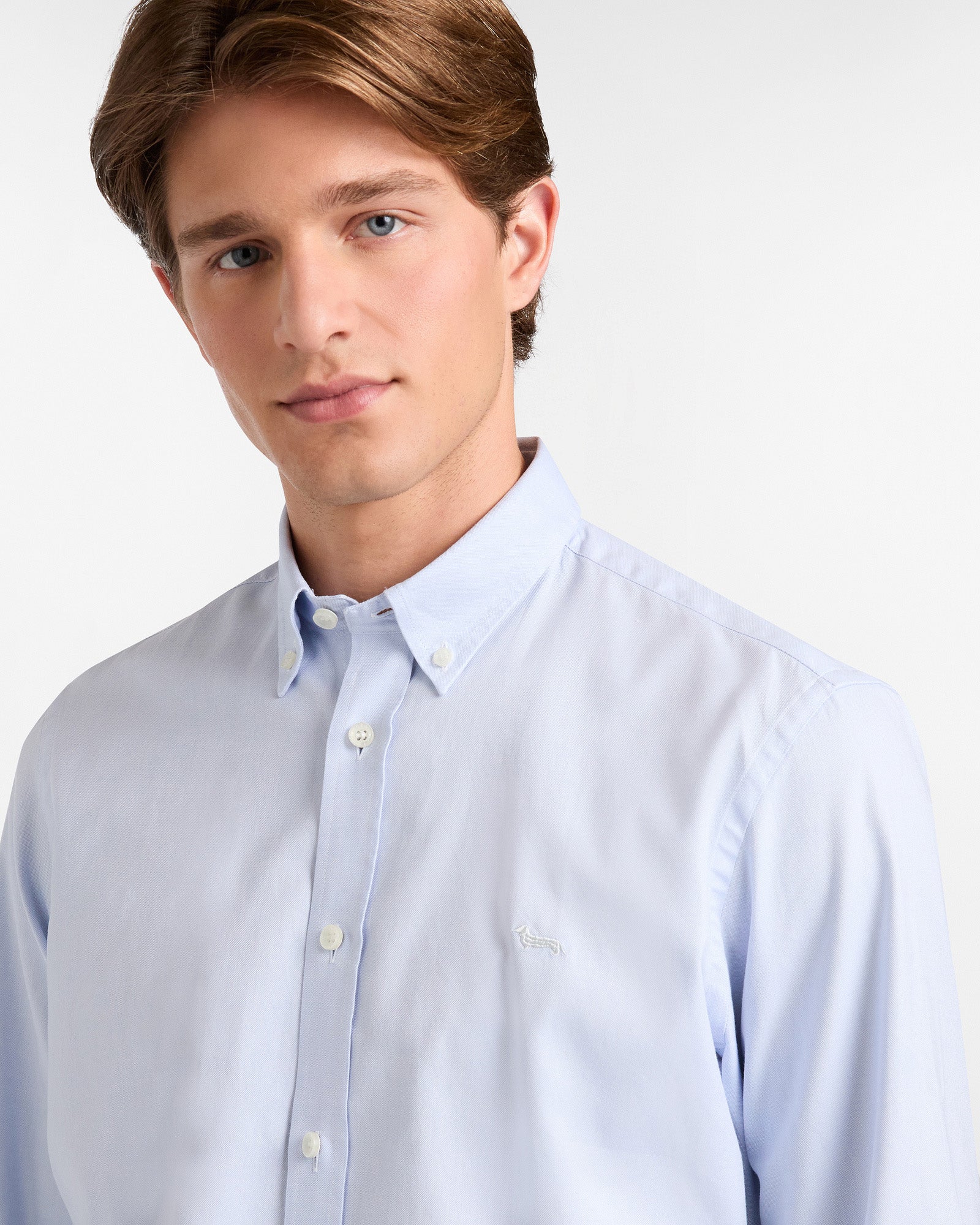 Harmont & Blaine Plaine Essential Shirt In Light Blue