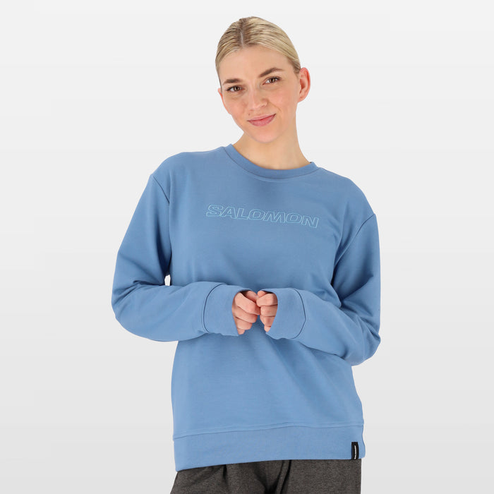 Salomon Wlf8841 Ladies Crew Fleece Pullover Quiet