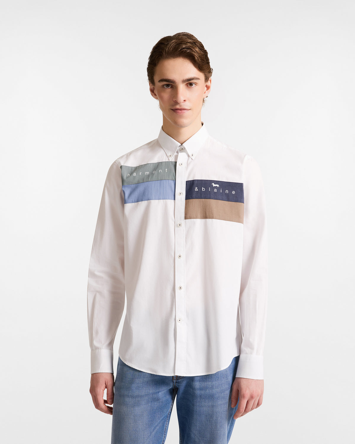 Harmont & Blaine Mens Shirt In White