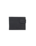 Bossi Mopane Leather Exec Bifold with Tab Wallet In Black