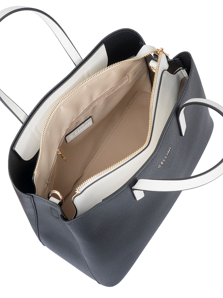 Cellini Amelia Shopper Bag In Black & White