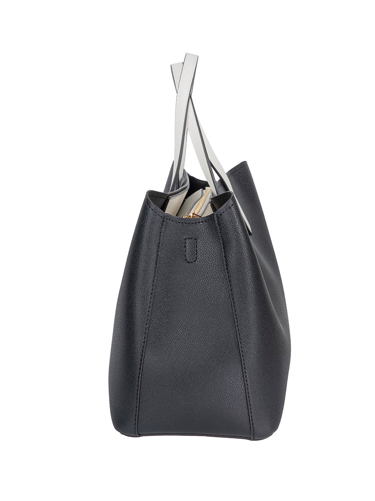 Cellini Amelia Shopper Bag In Black & White