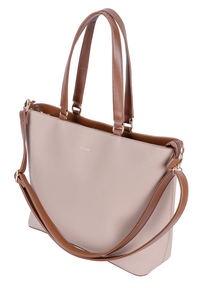 Cellini Amelia Laptop Bag In Taupe