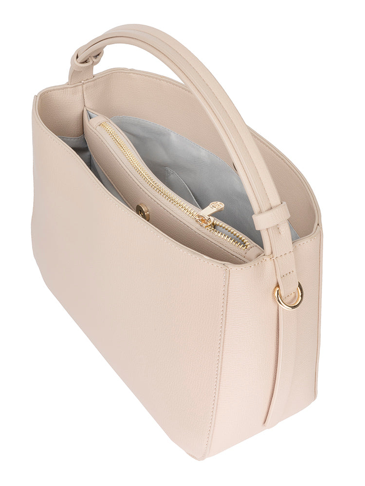 Cellini Ivy Shoper Bag In Beige