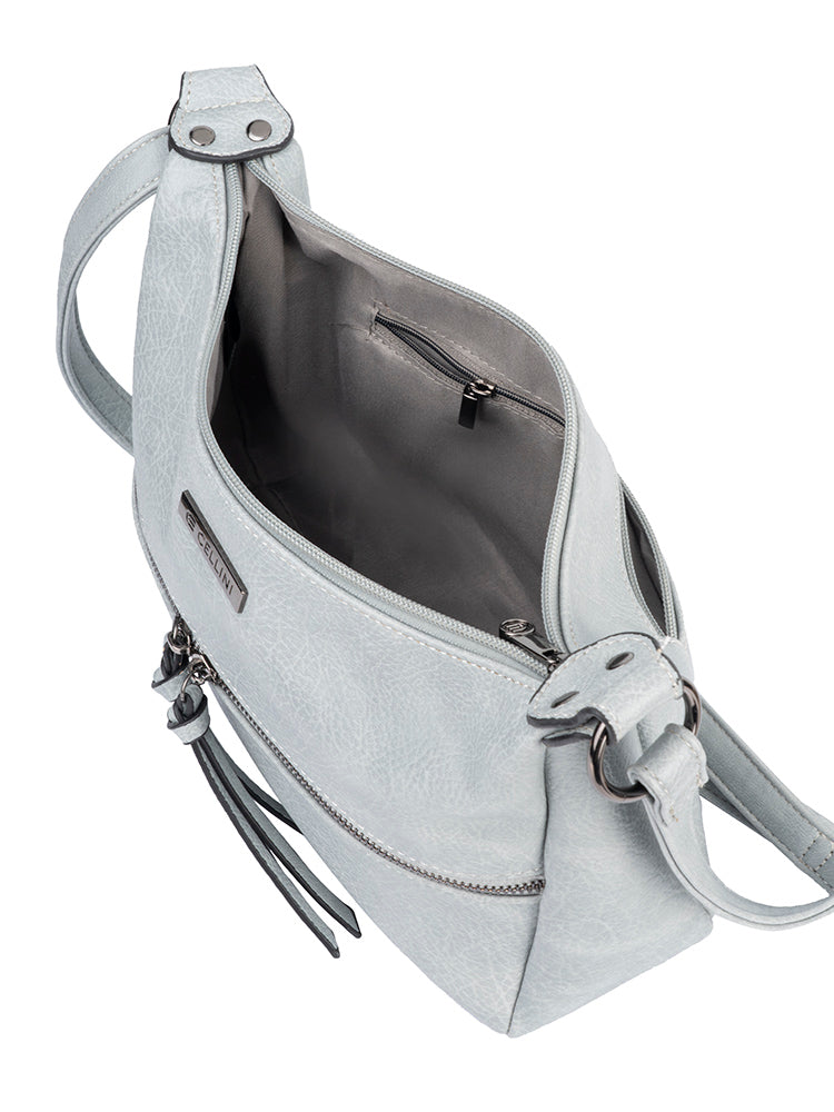 Cellini Lara Crossbody Bags In Grey