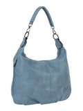 Cellini Lara Casual Hobo Bag With Xbody Strap In Blue