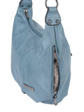 Cellini Lara Casual Hobo Bag With Xbody Strap In Blue