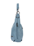 Cellini Lara Casual Hobo Bag With Xbody Strap In Blue