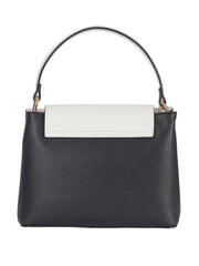 Cellini Amelia Flapover Sling Bag In Black & White