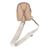 Cellini Clara 2 Compartment Chest Bag In Taupe