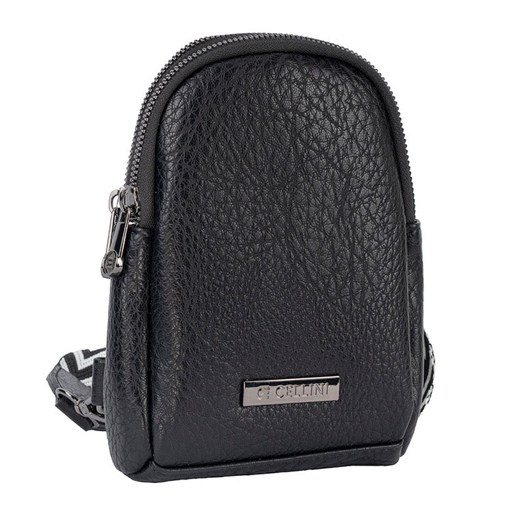 Cellini Clara 2 Compartment Chest Bag In Black