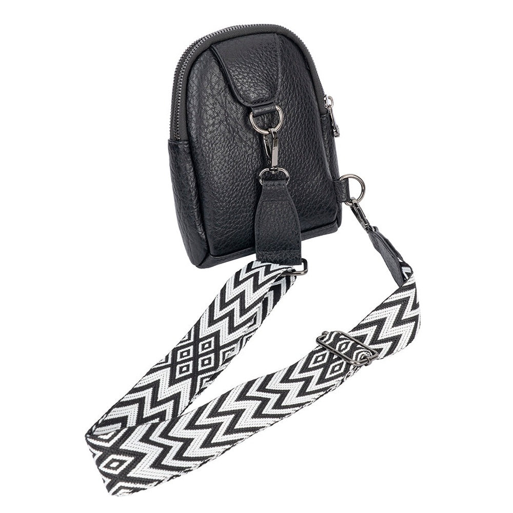 Cellini Clara 2 Compartment Chest Bag In Black