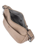 Cellini Clara Crossbody Bag with Belt Strap In Taupe