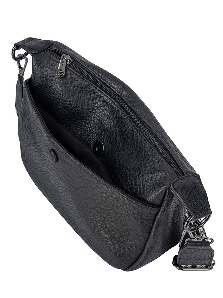 Cellini Clara Crossbody with Belt Strap In Black