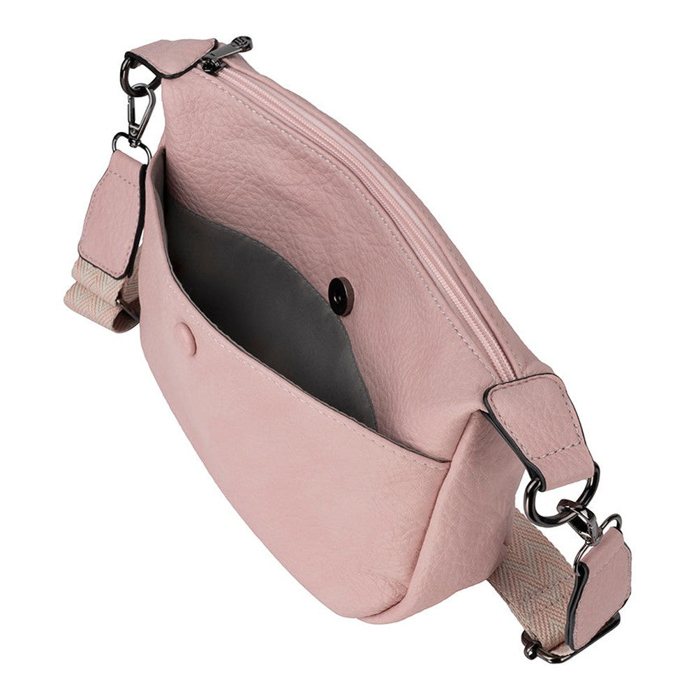 Cellini Clara E/W Crossbody With Belt Strap In Rose