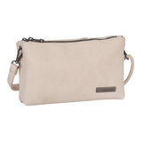 Cellini Pauline E/W 2 Compartment Crossbody Bag In Beige