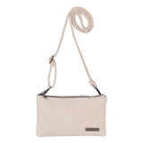Cellini Pauline E/W 2 Compartment Crossbody Bag In Beige