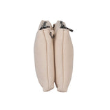Cellini Pauline E/W 2 Compartment Crossbody Bag In Beige