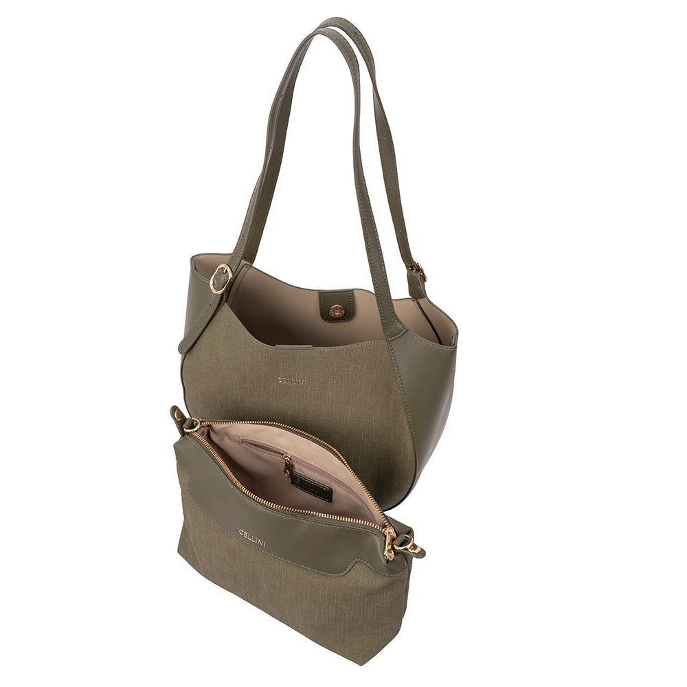 Cellini Thalia Shoulder Bag In Green