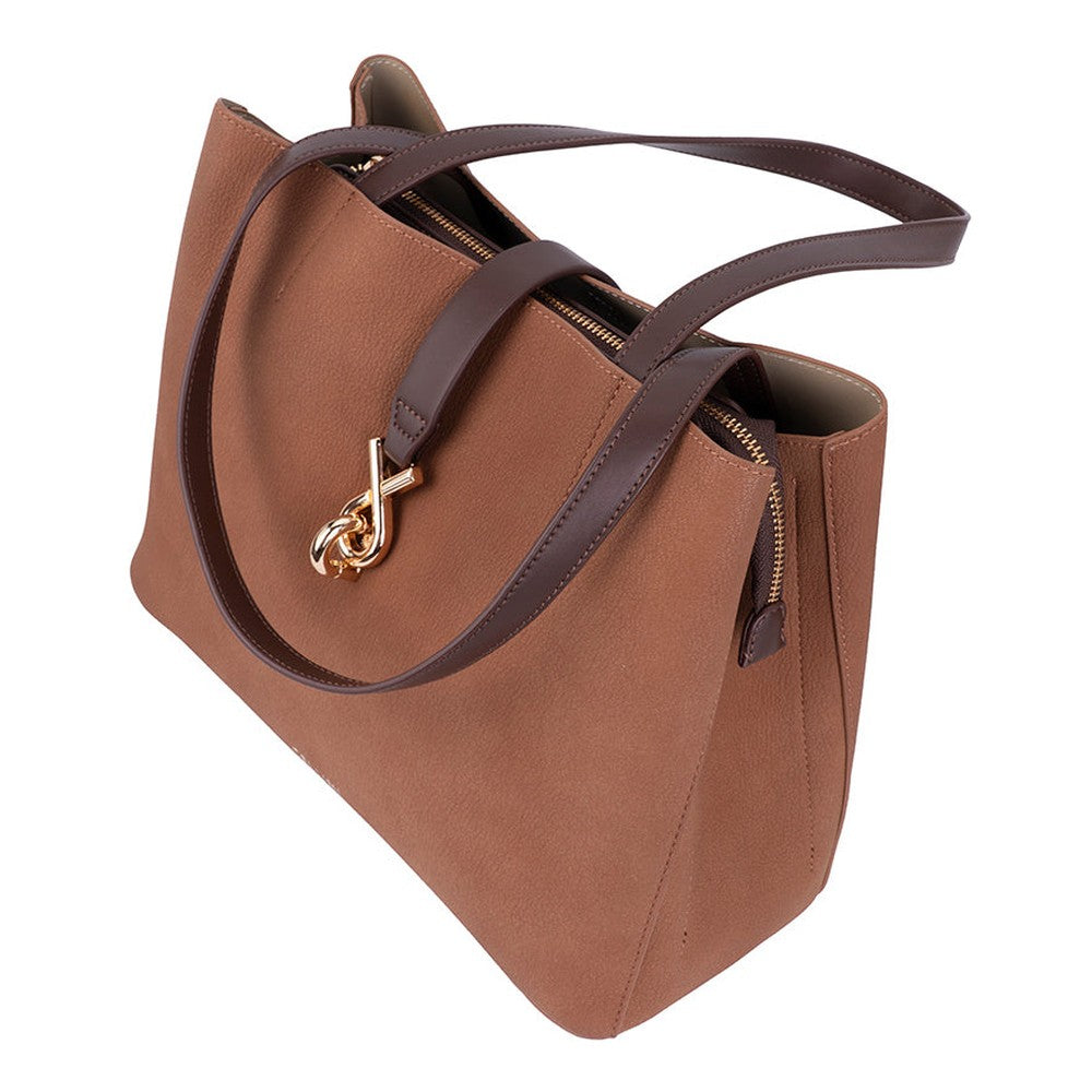 Cellini Elara Tote Bag In Tan