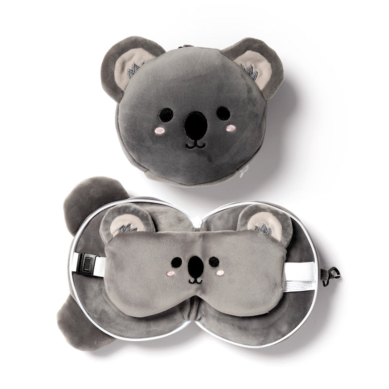 Relaxeazzz Adoramals Koala Travel Pillow In Grey