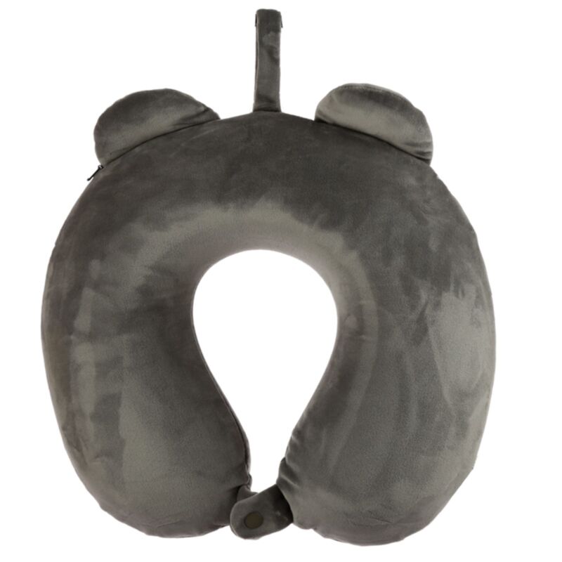 Relaxeazzz Koala Memory Foam Travel Pillow In Grey