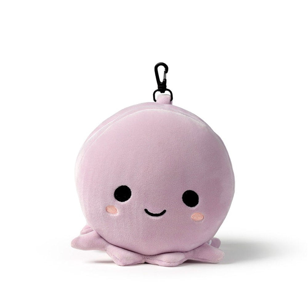 Relaxeazzz Wendy The Octopus Round Plush Travel Pillow In Pink
