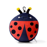 Relaxeazzz Tilly The Ladybird Pillow With Eye Mask In Blue & Red