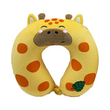 Relaxeazzz Raffi The Giraffe Adoramals Memory Foam Travel Pillow In Yellow