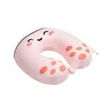 Relaxeazzz Foodiemals Bubble Tea Plush Memory Foam Travel Pillow In Pink Multi