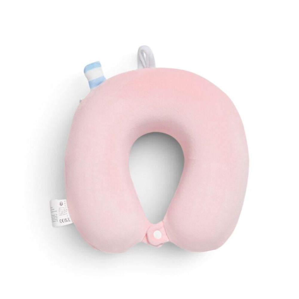 Relaxeazzz Foodiemals Bubble Tea Plush Memory Foam Travel Pillow In Pink Multi