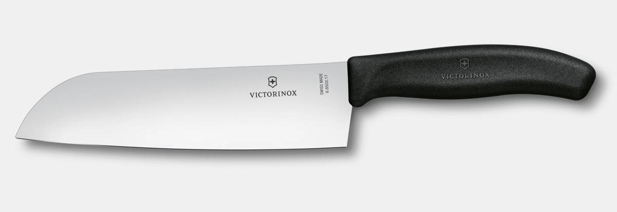 Victorinox Classic Santoku Plain Knife In Black