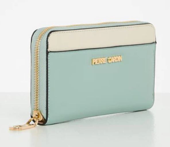 Pierre Cardin Charlie Zip Around Purse In Cream