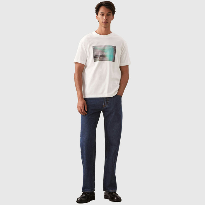 Calvin Klein Basketball Court Graphic Tee White