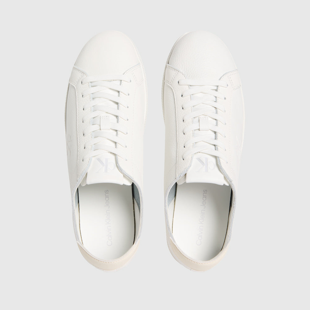 Calvin Klein Mens Low Profile Sneakers In White