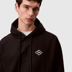 Calvin Klein Mens Premium Fleece Matchbox Hoodie In Black