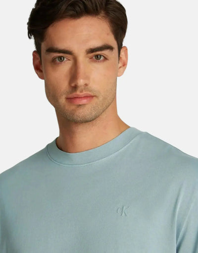 Calvin Klein J327267 Garment Dye Tee Teal