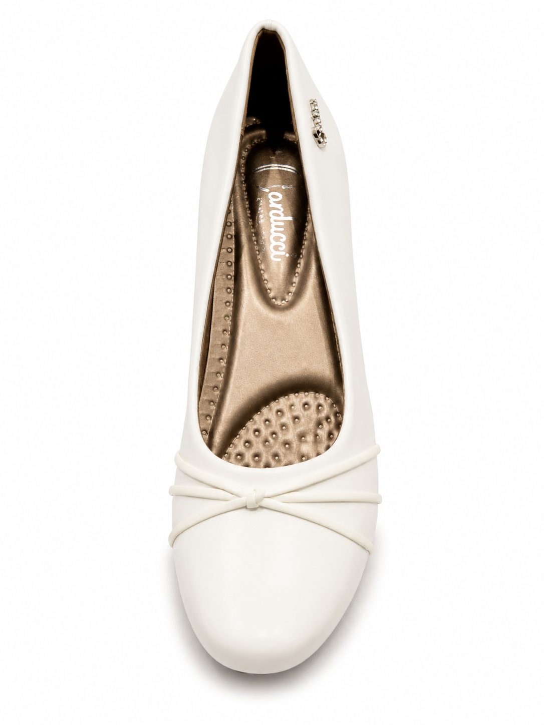 Carducci Womens Aria Court String Heels In White