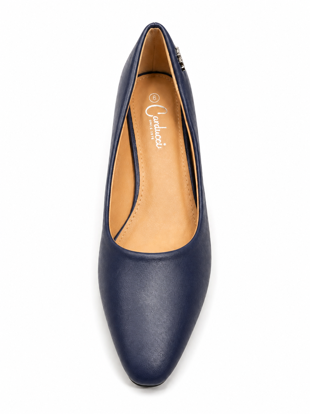 Carducci Womens Bianca High Court Small Heel In Navy
