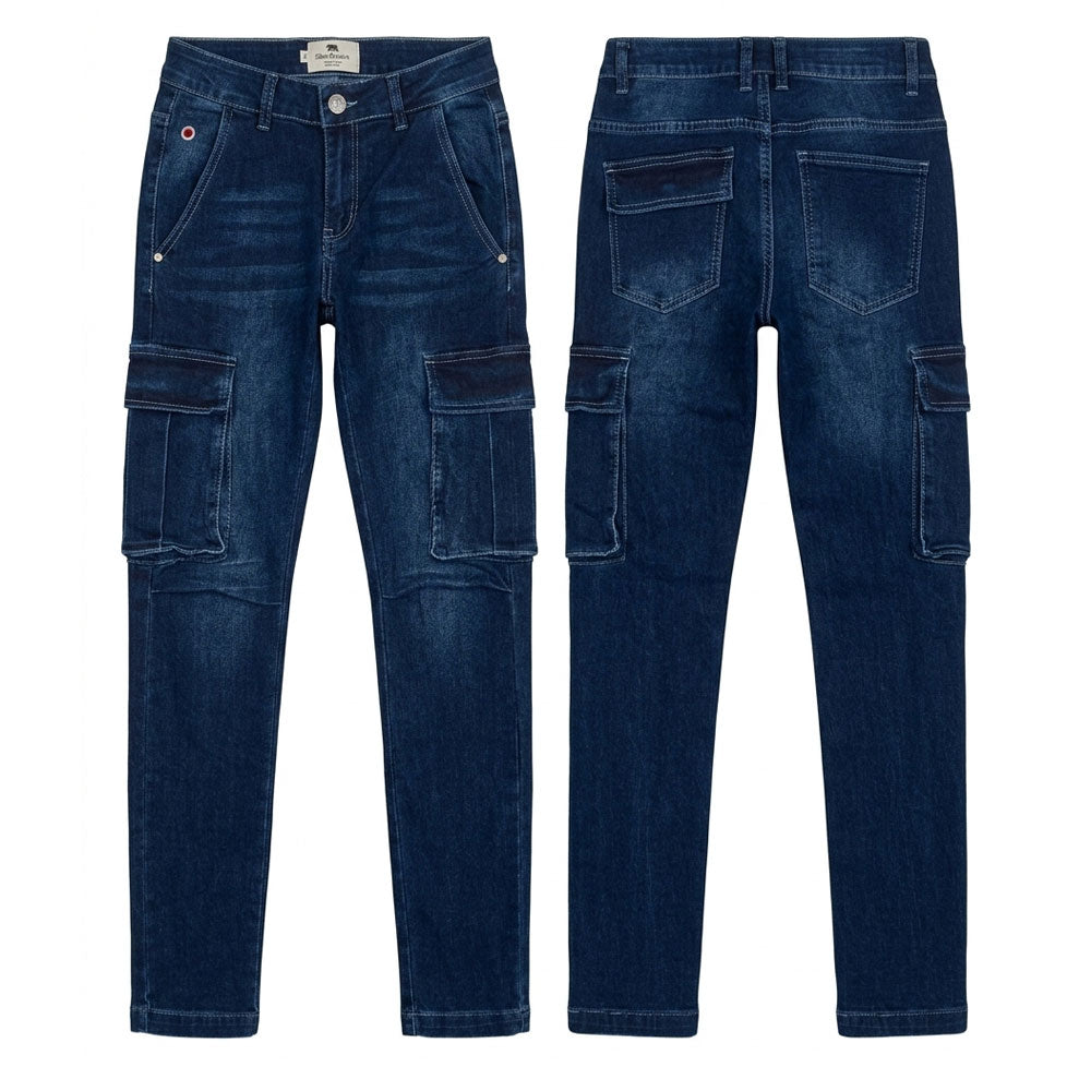 Ben Sherman Mens Slim Cargo Jeans In Blue
