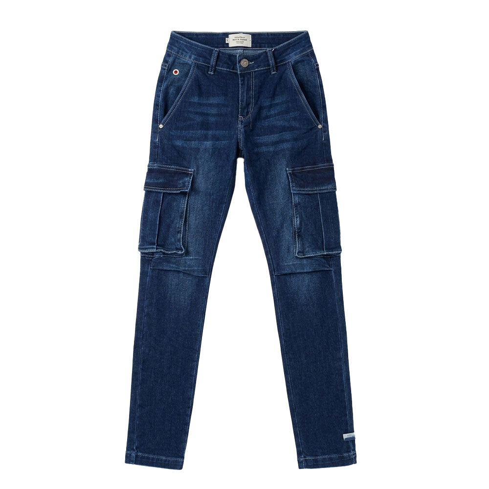 Ben Sherman Mens Slim Cargo Jeans In Blue