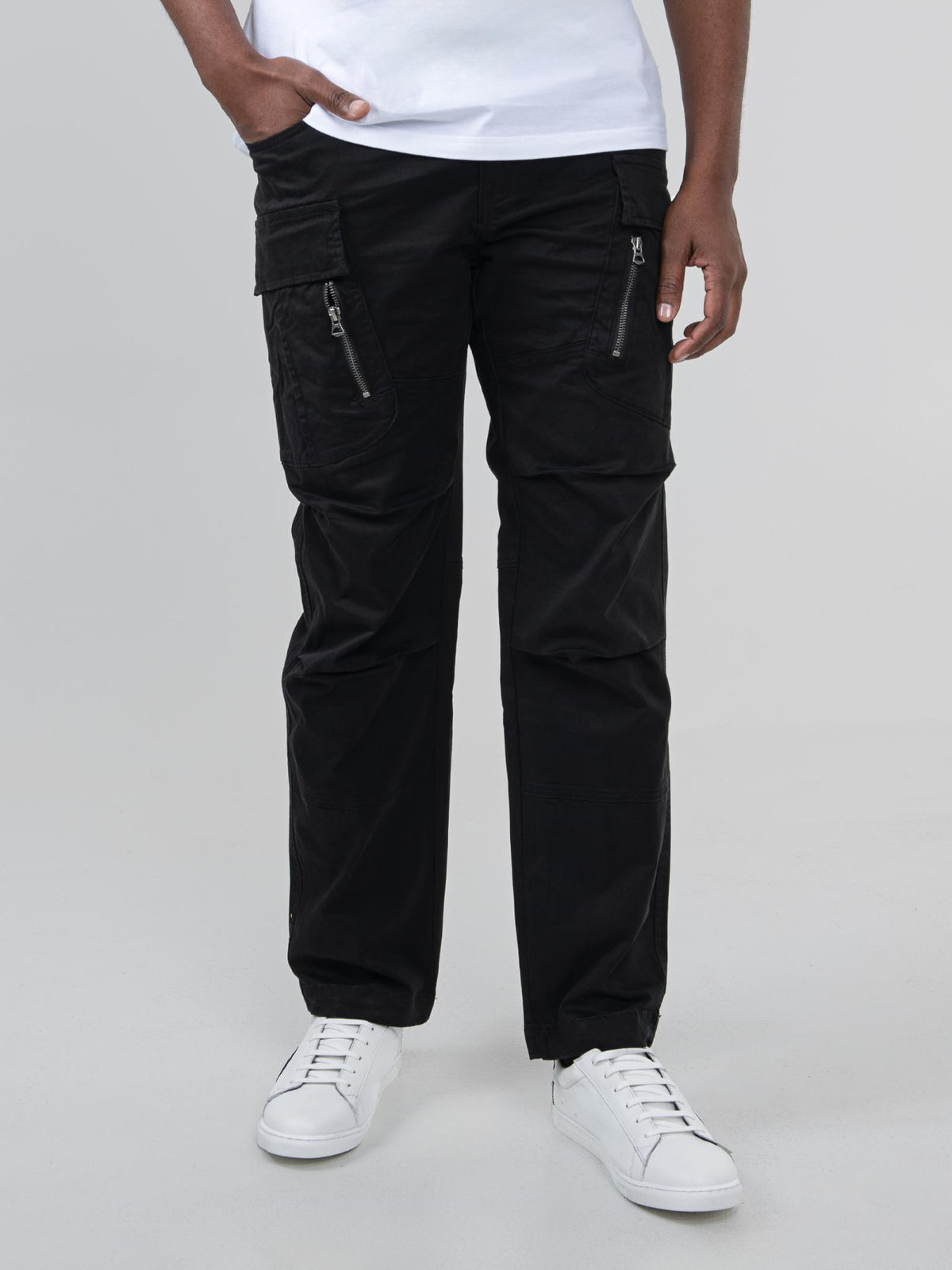 Ben Sherman Mens Cargo Pants In Black